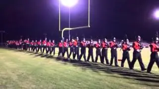 North Davidson Marching Black Knights entering the stadium for the playoff game on 11/13/15.