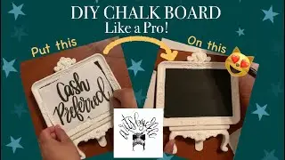 DIY CUSTOM BLACK CHALK BOARD | How to Chalk board like a Pro! | Lettering Sign