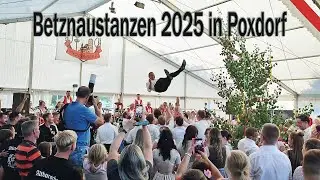 Böllern zum Betznaustanzen am Kerwamontag 2025 in Poxdorf im Festzelt