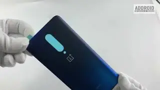 Задняя крышка для OnePlus 7 Pro синяя матовая Nebula Blue без стекла камеры