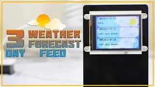 3 Day Weather Forecast Feed featuring 4D Systems' 3.2