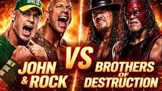 JOHN CENA & THE ROCK vs BROTHERS OF DESTRUCTION | ICONIC TAG TEAM WAR 🔥