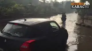 Karachi Faces Waterlogging After Late Nigh Rain | Karachi Rain