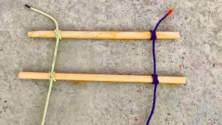 Incredible knot Uses By Workers || Rope Knot With Sticks 