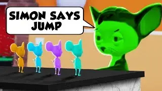 CAT vs MOUSE SIMON SAYS! Impossible Ratty Catty Simon Says!