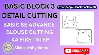 Front Deep nd Back Pack Neck Basic Block Cutting ka Full Tutorial Inspired by Rajarani Coaching ✂️