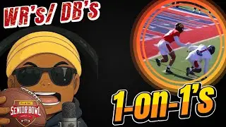 INSANE Senior Bowl! MASAI reacts to the Wide Receivers v. Cornerbacks! 1v1's