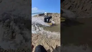 Power of water 💀 #water #beach