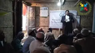 This is an official public awareness message from Arakan Rohingya Society for Peace and Human Rights