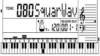 Turrican - World 1-1 [Casio CTK-1] Jochen Hippel
