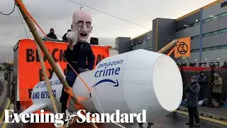 Extinction Rebellion block Amazon warehouses on Black Friday