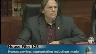 Rep. Jim Abeler introduces a bill that would reduce human services appropriations