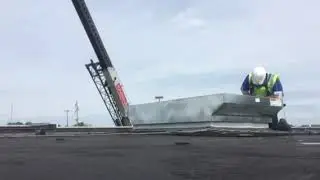 Commercial Hvac rooftop installation