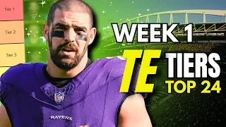 Week 1 Tight End Rankings, Tiers & Analysis You NEED To Have!