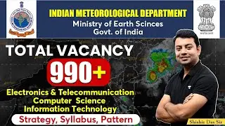 SSC IMD Recruitment 2022 / Planning / Syllabus / Strategy by Shishir Das Sir