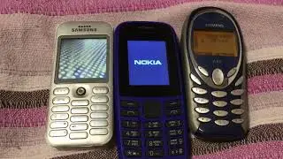 Samsung SGH-E590 vs Nokia 105 vs Siemens A55 | Speed Comparison