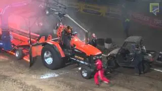Chaos voor Appy Power - Tractorpulling European Superpull Ahoy 2016