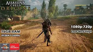 Assassins Creed Origins - RYZEN 5 5500U - 16GB RAM - VEGA 7 - Benchmark