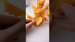 How to Peel an Orange-Cute Food Creations - Creative Food and Fruits Decorations