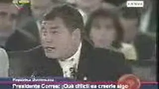 CORREA Y URIBE SE INSULTAN EN LA CUMBRE DE RIO