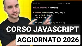 Corso Javascript 9 ore GRATIS Aggiornato 2026