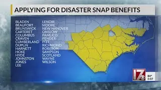 NC counties eligible for disaster SNAP program beginning Friday