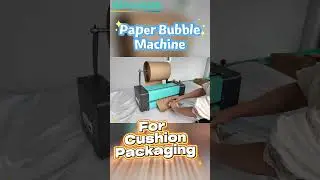 ECO Paper Bubble Machine, Pressing Kraft Paper into Bubble, For Cushion Packaging.