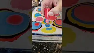 Marbling on Leather 2