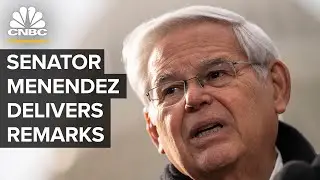 Senator Bob Menendez delivers remarks following bribery indictment — 9/25/23