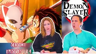 Demon Slayer Season 1 Reaction | Episodes 3 & 4 | DUB