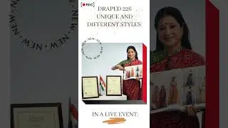 Kalpana Shah Sari Drapes| Saree Draping| Sari| Limca Book of Records