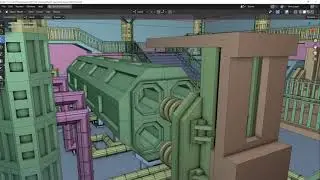 Blender The Way Of Energy Metaverse VR Spaceship Game Map