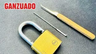 ➡️Ganzuado Y apertura  de  candado  #YALE 🔐