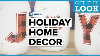 Get This Look: Holiday Home Decor with Patterned Sign Vinyl