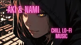 The Sky Between Buildings. Night Lo-Fi chill music