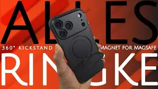 iPhone 17 Pro Max &laquo;Ringke Alles Black с вращающейся на 360&deg; подставкой и магнитом для Magsafe&raquo;
