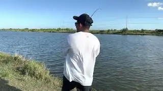 Pesca 🎣 con camarón vivo y jaiba en@texas City ￼
