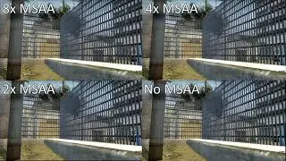 Different MSAA Levels Compared