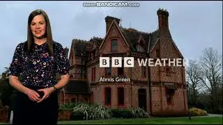 Female TV Weather Personality Alexis Greene on BBC South Today