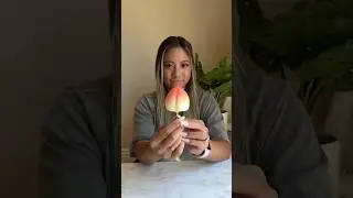Trying the VIRAL PEACH ICE CREAM 🍑 #icecream #tastetest