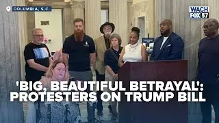 'Big, Beautiful Betrayal': Protesters of Trump Spending Bill Rally at SC State House