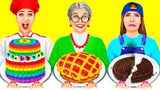 Yo vs Abuela Desafío de Decoración de Pasteles | Batalla Comestible por Parara Best