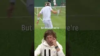 Andrey Rublev responded to his racket outburst at Wimbledon #shorts