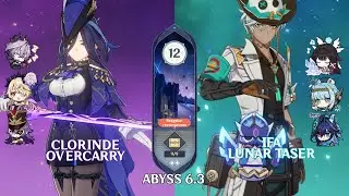 C0 Clorinde Overcarry & C2 Ifa Lunar Taser | Genshin Impact Abyss 6.3 Floor 12 9 Stars