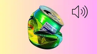 💥 Crushing Aluminum Can Sound Effect | Real Metal Crumple | Recorded with Zoom H1n 🎙️