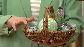 Home Reflections Hand Painted 6pc Mini Glass Egg Ornaments on QVC