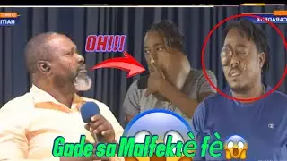 Yon Malfektè bay dam lan yon koud poud nan bouboun ak nan vizaj😭 Cherubin kriye  nan eta misye ye la