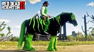 Arthur Tames the Legendary Black and Green Horse by the Shore | Epic Wild Horse Encounter