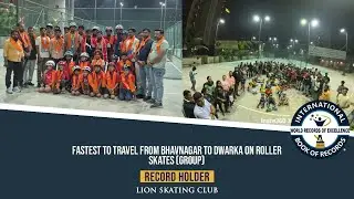 FASTEST TO TRAVEL FROM BHAVNAGAR TO DWARKA ON ROLLER SKATES (GROUP)