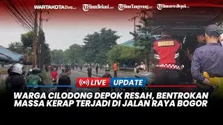Mencekam, Dua Kelompok Massa Terlibat Bentrok di Jalan Raya Bogor Dekat Simpangan Depok